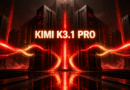Kimi K3.1 Pro y el salto de los modelos chinos de frontera Portada del artículo: un centro de datos monumental de obsidiana negra recorrido por vetas de energía roja y dorada, con el nombre Kimi K3.1 Pro integrado en un rótulo luminoso.