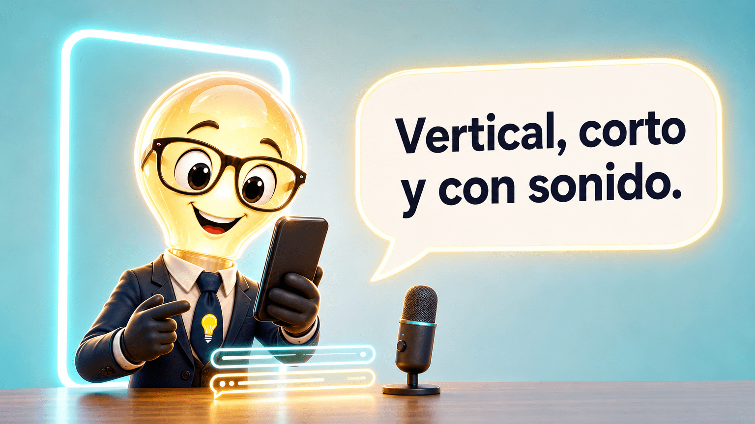 Sr. Idea: Vertical, corto y con sonido.