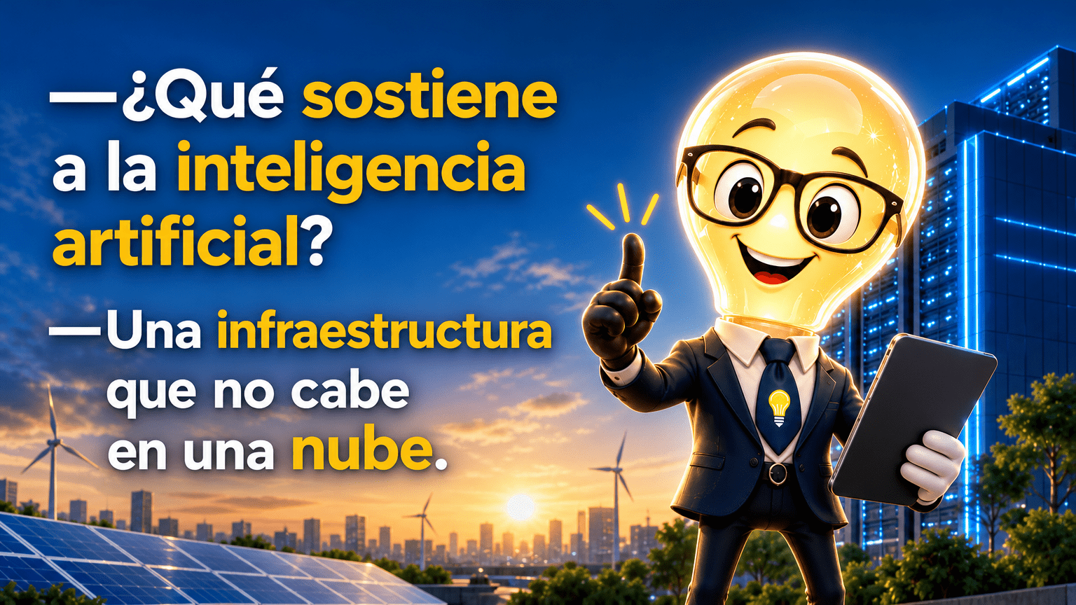 —¿Qué sostiene a la inteligencia artificial? —Una infraestructura que no cabe en una nube.